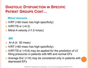 Diastolic Dysfunction 2016 | PPTX