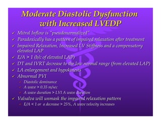 Left Ventricular Diastolic Dysfunction | PDF