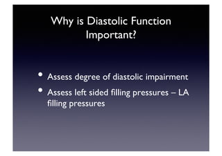 Echocardiographic Evaluation of LV Diastolic Function | PDF