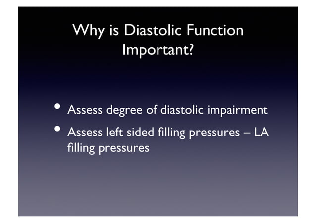 Echocardiographic Evaluation of LV Diastolic Function | PDF