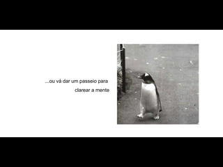 ...ou vá dar um passeio para  clarear a mente 