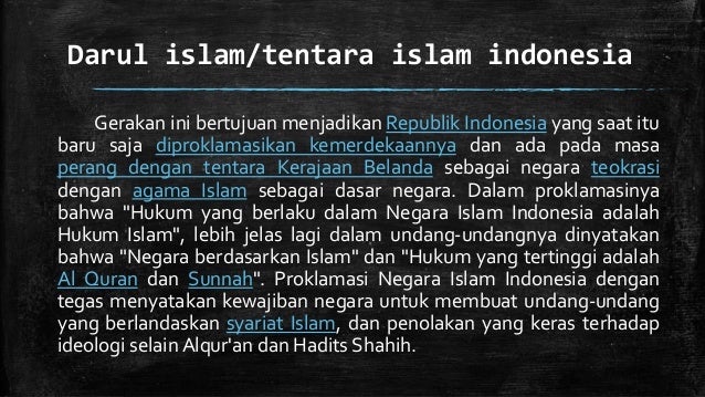 Darul Islam Tentara Islam Indonesia