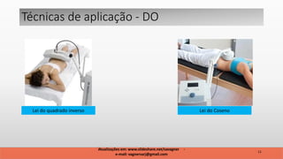 Técnicas de aplicação - DO
Lei do quadrado inverso Lei do Coseno
11
Atualizações em: www.slideshare.net/savagner -
e-mail: vagnersarj@gmail.com
 