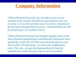 Direct diamond company deals