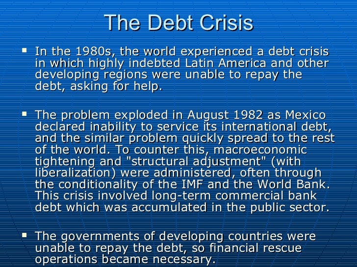 Third world debt essay