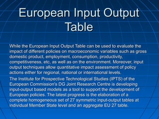 Professor Alejandro Diaz Bautista Input Output Conference March 2013. | PPT