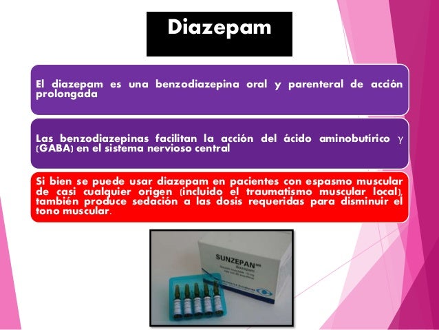 Mecanismo De Accion Del Diazepam Ppt