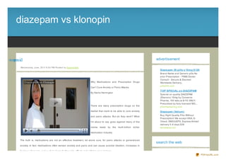 diazepam vs klonopin


ipn lk svme aid
 oo      az
          p                                                                                                                       advertisement

             We d ne s d ay, J une , 20 11 6 :0 0 PM Po s te d b y Sup e rb Site
                                                                                                                                    Diaze pam 30 pills x 10 m g $ 129
                                                                                                                                    Brand Name and Generic pills No
                                                                                                                                    prior Prescription - FREE Doctor
                                                                                                                                    Consult - Secure & Discreet
                                                                                   Why Medications and Prescription Drugs           Worldwide Delivery...
                                                                                                                                    pills24h.com
                                                                                   Can't Cure Anxiety or Panic Attacks
                                                                                                                                    T OP SPECIAL o n DIAZ EPAM
                                                                                   By Harris Harrington
                                                                                                                                    Special on quality DIAZ EPAM
                                                                                                                                    (Diaz eco) 10mg by Conserns
                                                                                                                                    Pharma, 100 tabs at $115 ONLY!
                                                                                                                                    Prescribed by fully licensed MD,...
                                                                                   There are many prescription drugs on the         pharmamaz ing.com
                                                                                   market that claim to be able to cure anxiety     Diaze pam (Valium )
                                                                                                                                    Buy Hight Quality Pills Without
                                                                                   and panic attacks. But do they work? What
                                                                                                                                    Prescription! We accept VISA, E-
                                                                                   I'm about to say goes against many of the        Check. EMS/USPS, Express Airmail
                                                                                                                                    delivery 5- 8 days $34
                                                                                   claims made by the multi- billion dollar         terrameds.net

                                                                                   medication industry.


             The truth is, medications are not an effective treatment, let alone cure, for panic attacks or generaliz ed
                                                                                                                                  search the web
             anxiety. In fact, medications often worsen anxiety and panic and can cause suicidal ideation, increases in

             feelings of anxiety, and a whole host of other side effects and withdrawal symptoms.
                                                                                                                                                                          PDFmyURL.com
 