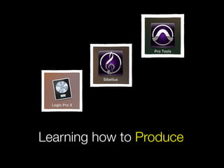 Learning how to Produce
 