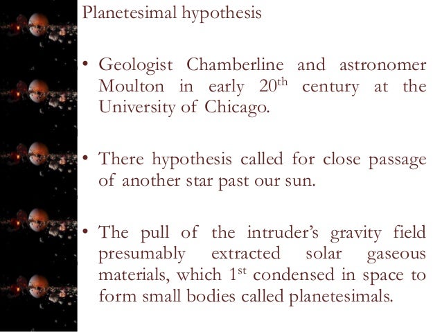 Planetesimal hypothesis