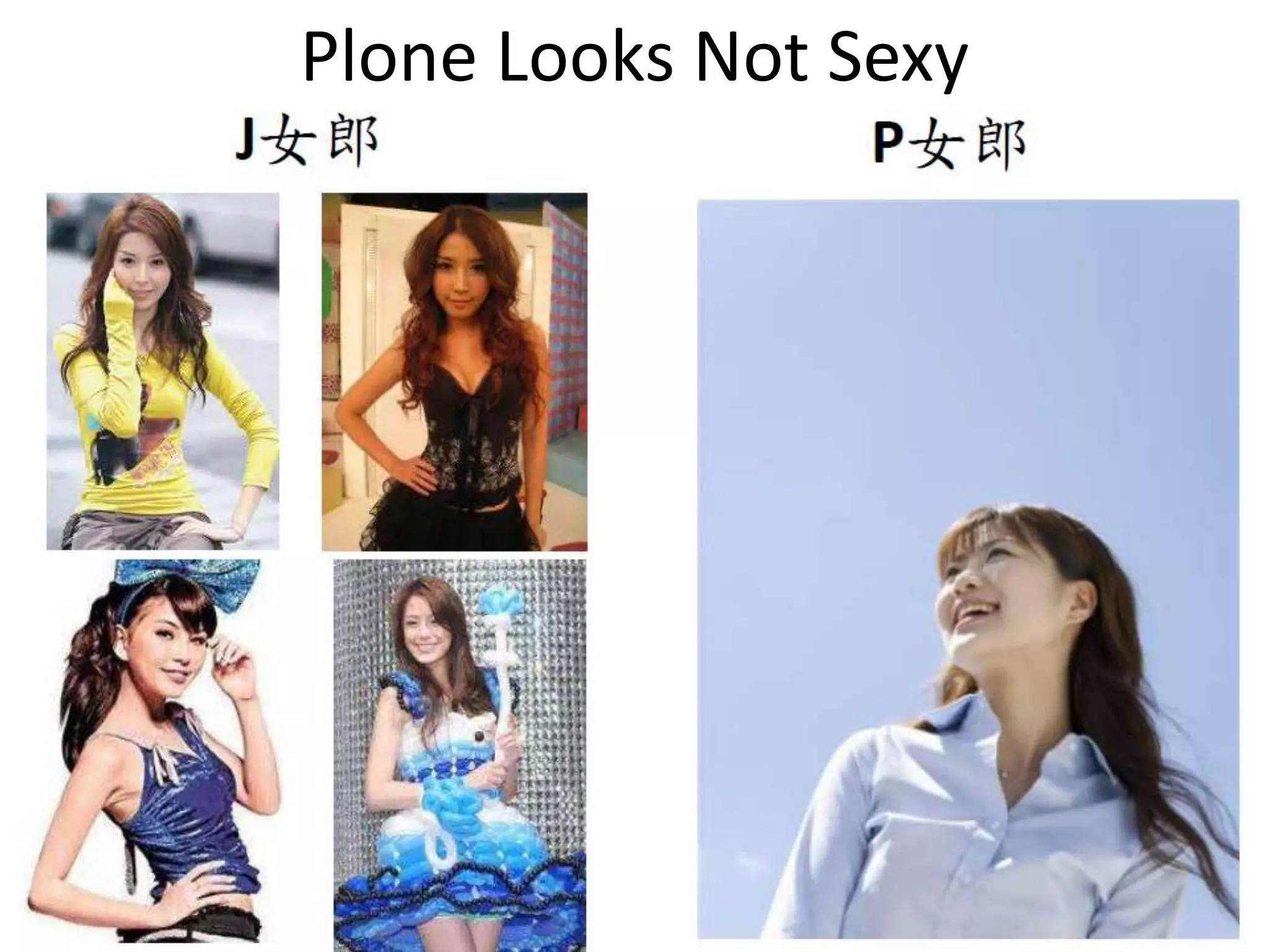 Plone Looks Not Sexy
 