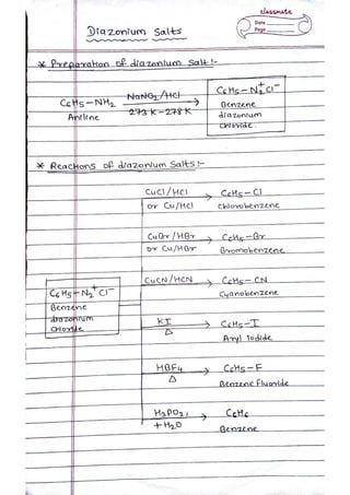 Diazonium Salts | PDF