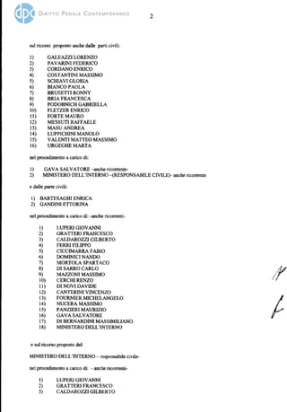 Diaz: la sentenza di Cassazione (prima parte)