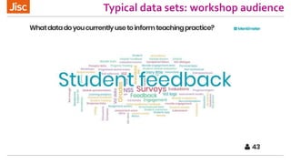 Typical data sets: workshop audience
 