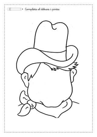 Completa el dibuix i pinta:
 