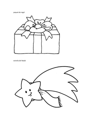 paquet de regal
estrella del Nadal
 