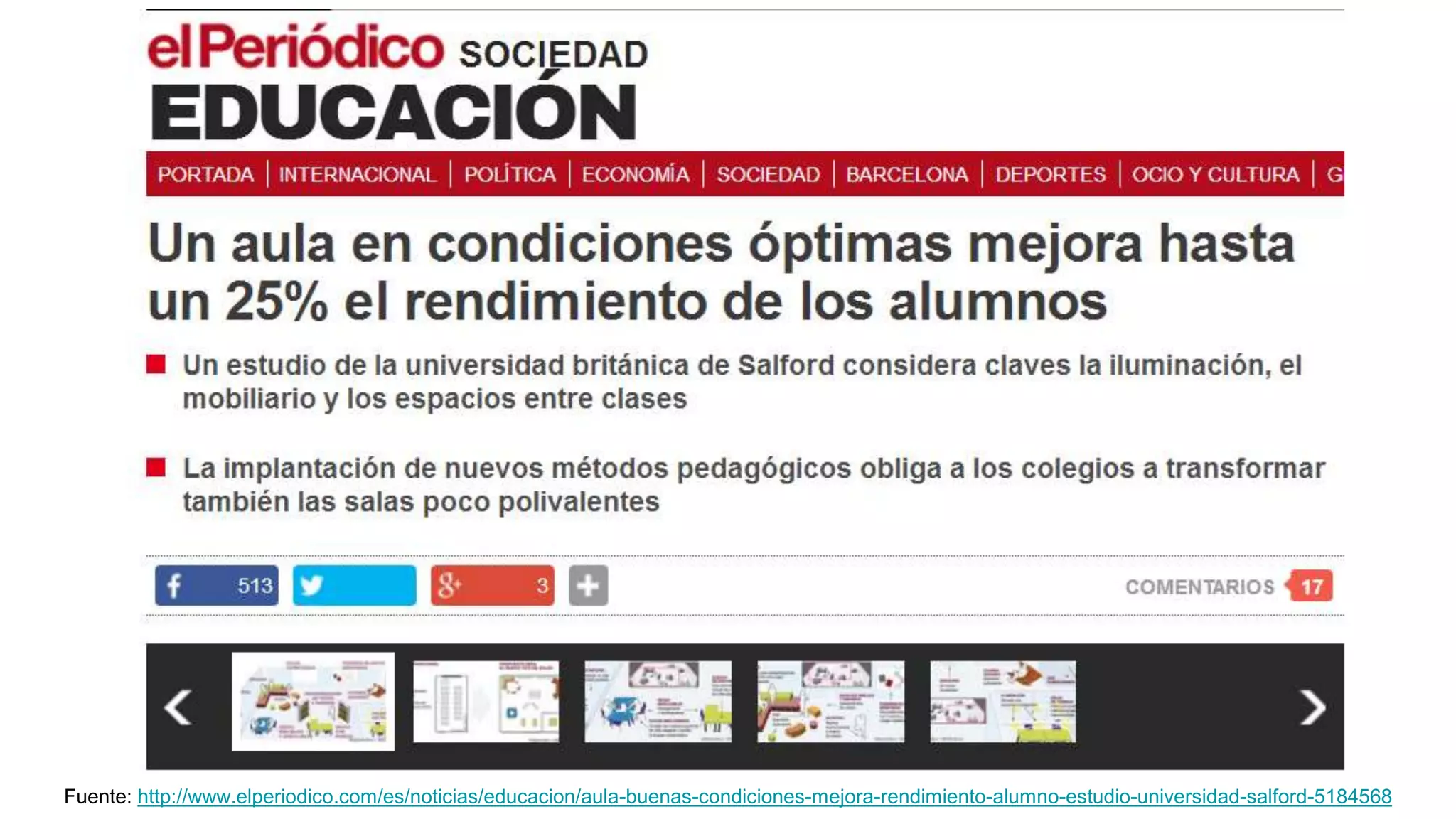Fuente: http://www.elperiodico.com/es/noticias/educacion/aula-buenas-condiciones-mejora-rendimiento-alumno-estudio-universidad-salford-5184568
 