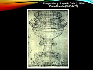 Perspectiva y dibujo de Cáliz (c.1450)
Paulo Uccello (1396-1475).
 