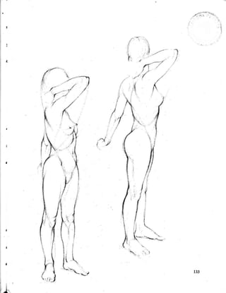 Dibujo anatómico de la figura humana hun