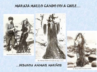 MARUJA MALLO CANDO FOI A CHILE… … DEBUXOU  ANIMAIS  MARIÑOS 
