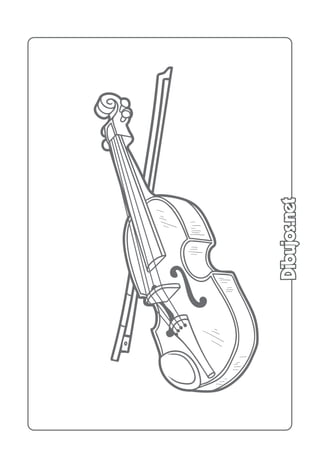 Dibujos de-instrumentos-musicales-para-colorear