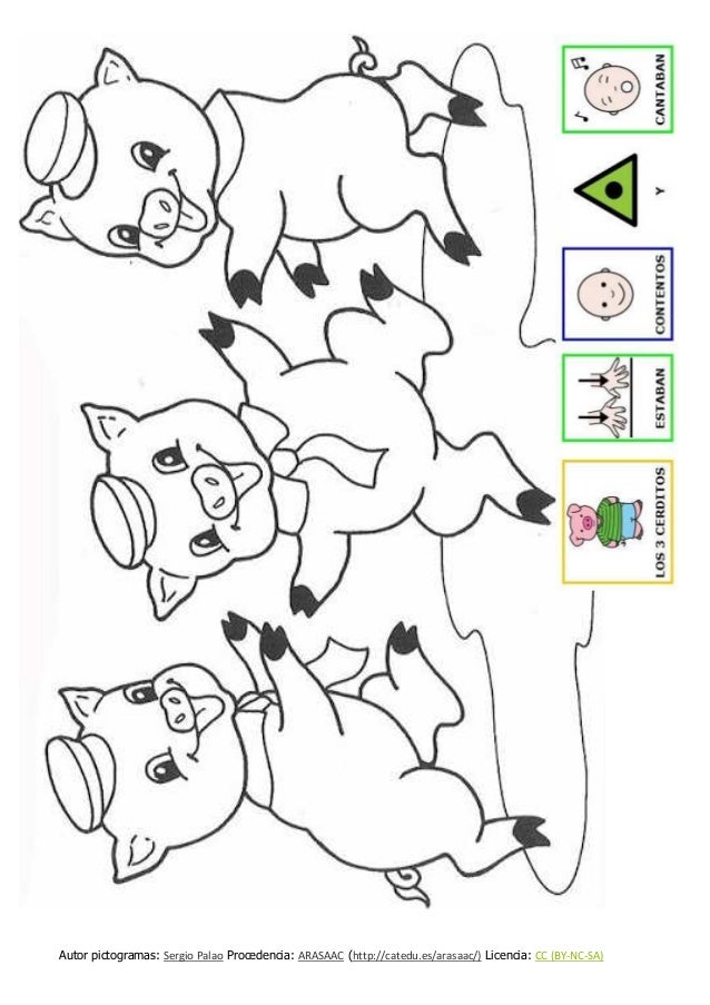 Dibujos Para Colorear De Los Tres Cerditos Con Pictogramas Do Arasaac Dibujos Para Colorear De Los Tres Cerditos Con Pictogramas Do Arasaac