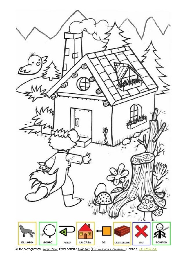Dibujos Para Colorear De Los Tres Cerditos Con Pictogramas Do Arasaac Dibujos Para Colorear De Los Tres Cerditos Con Pictogramas Do Arasaac