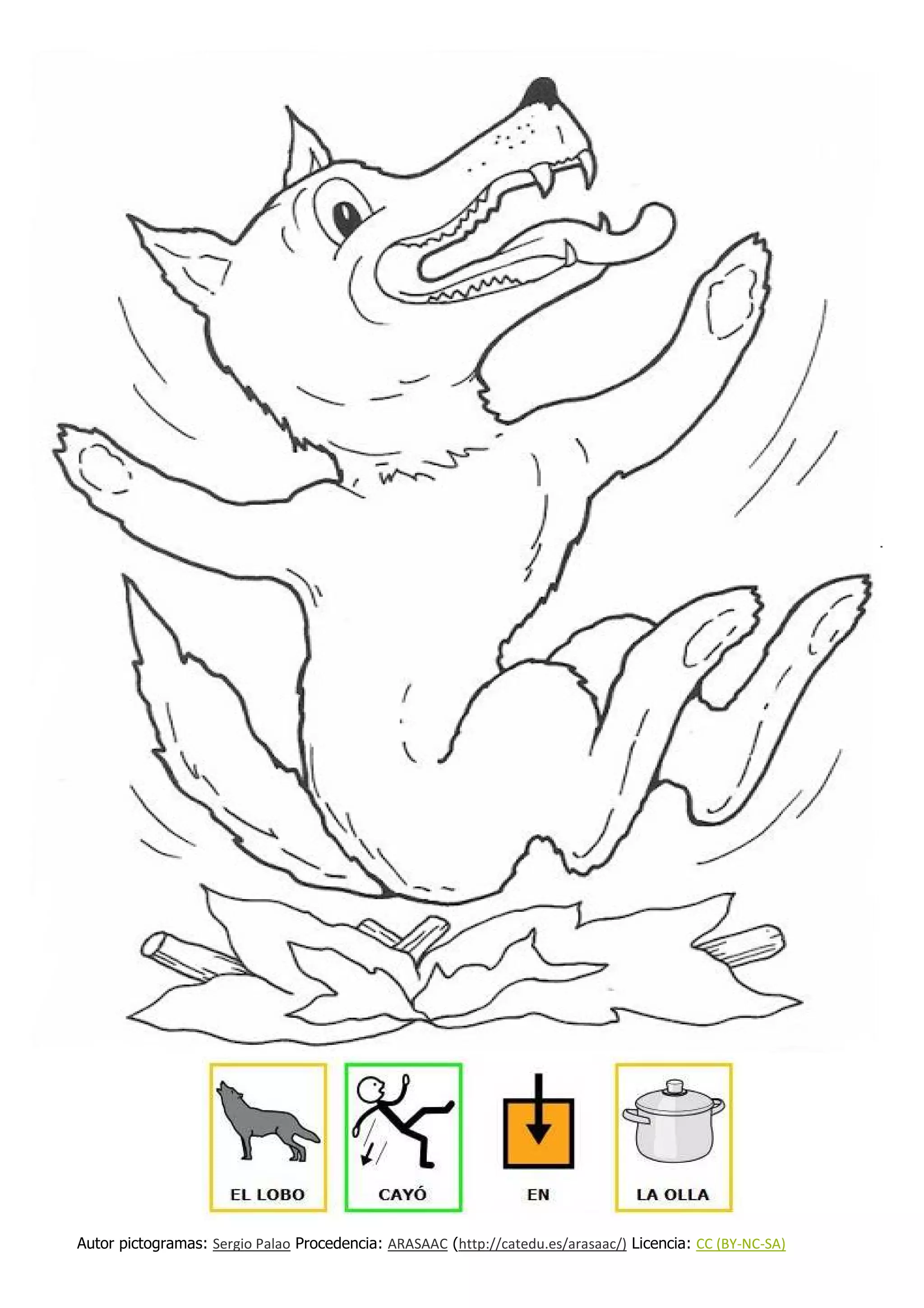 Dibujos 3 Cerditos Con Pictos Para Colorear