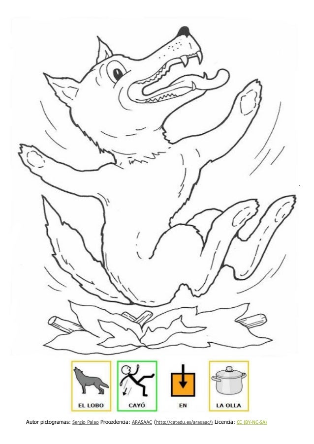 Dibujos 3 Cerditos Con Pictos Para Colorear