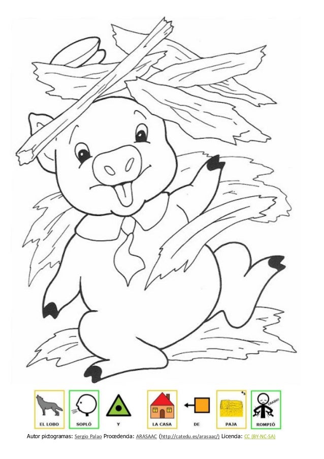 Dibujos 3 Cerditos Con Pictos Para Colorear Dibujos 3 Cerditos Con Pictos Para Colorear