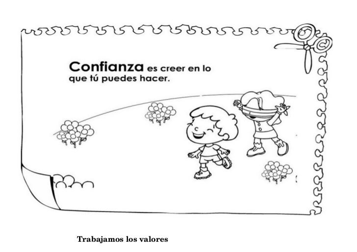 Los Valores Dibujos Para Colorear Por Ninos Pequenos Dibujos