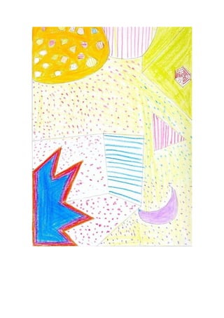 Dibujos tres colores Plástica. 