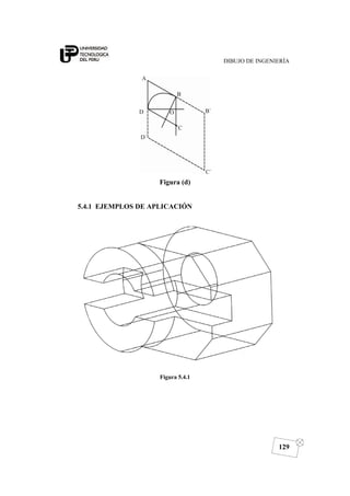 DIBUJO DE INGENIERÍA
129
Figura (d)
5.4.1 EJEMPLOS DE APLICACIÓN
Figura 5.4.1
 