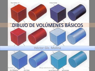 DIBUJO DE VOLÚMENES BÁSICOS

Héctor Glz. Molina

15/01/2014

Dibujo volumenes básicos

1

 
