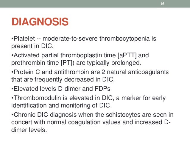 Disseminated Intravascular Coagulation