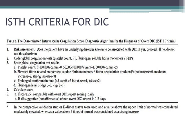 DISSEMINATED INTRAVASCULAR COAGULATION | PPTX | Blood Disorders ...