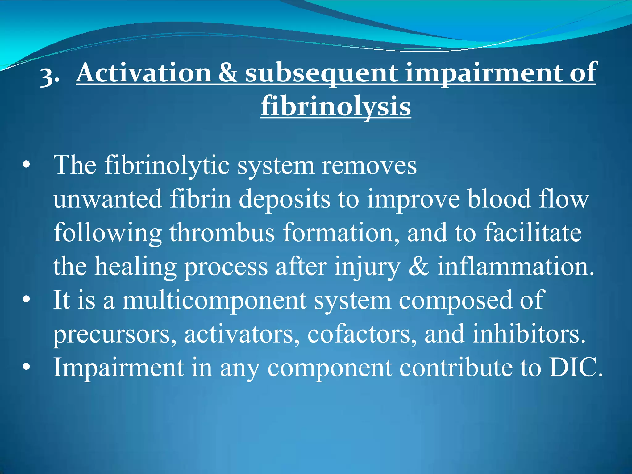 Disseminated intravascular coagulation | PPTX