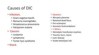 Comprehensive Overview of Disseminated Intravascular Coagulopathy (DIC ...
