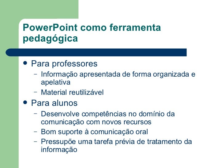 Apresentacao de powerpoint