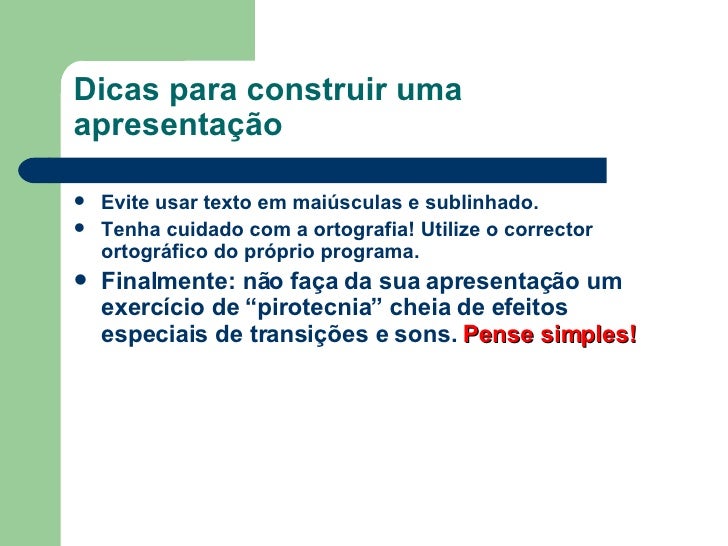Apresentacao de powerpoint