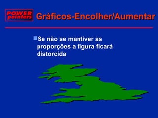 Gráficos-Encolher/Aumentar
Se não se mantiver as
proporções a figura ficará
distorcida

 