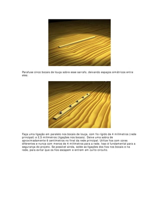 87,/,=$1'2 %$0%2/,1$6 3$5$ 5(257(6 '( /8=
Essa dica pretende demonstrar de forma bastante simplificada como podemos utilizar
as bambolinas para o ajuste da iluminação.
Segundo o glossário de termos técnicos de iluminação de J. C. Serroni (Espaço
Cenográfico), A bambolina é uma:
IDL[D GH SDQR QRUPDOPHQWH SUHWD TXH VHJXLGD GH XPD VpULH GH
RXWUDV VLWXDGDV QR LQWHULRU GD FDL[D FrQLFD GH XP SDOFR LWDOLDQR VH XQH
DRV EDVWLGRUHV RX SHUQDV SDUD FRPSOHWDU R FRQWRUQR GR HVSDoR FrQLFR
PDVFDUDPHQWR GD FHQD 