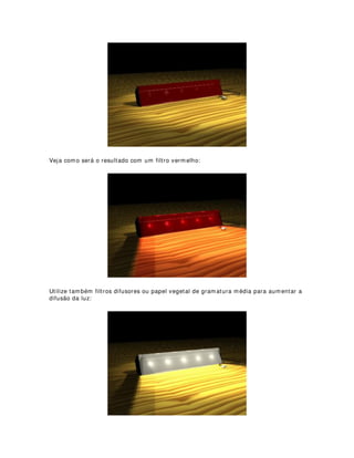 5,$1'2 0È6$5$6 20 +$3$6 '( 2)) 6(7 28
,1()2,/
Nessa dica quero mostrar para você como criar efeitos de projeção de imagens através
da utilização de máscaras.
Vamos criar uma projeção de janela com chapas de off-set ou cinefoil utilizando um
equipamento plano-convexo.
Para começar, coloque o porta-filtros do equipamento sobre a chapa de off-set ou
cinefoil e risque as arestas externas e internas - confira nas imagens abaixo:
 