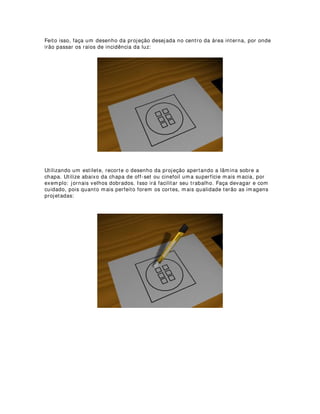 35(3$5$d­2 '( 0$7(5,$,6 '( 21(,78$d­2 '$
5,$d­2 '$ ,/80,1$d­2
Quando observamos o intrincado jogo do processo de criação de iluminação de um
espetáculo, com todas as preocupações subjacentes acarretadas pelo desenvolvimento
de uma arte que se estabelece poética e formalmente em paralelo e em conjunto com
outras, torna-se evidente o trabalho de conceituação das descobertas, insights e
resultados de pesquisas, pois a comunicação entre artistas que constroem
conjuntamente a realidade visual de um espetáculo é que faz com que os
desdobramentos criativos de uns respeitem as exigências dos outros.
Uma das formas encontradas por profissionais para desenvolver projetos artísticos que
não interfiram negativamente sobre os projetos paralelos e integrados de criação de
seus pares, são as trocas de informação de textos e esboços contendo idéias e ideais
do que se pretende através das escolhas em jogo.
Esses textos, esboços em desenhos, sons, imagens, símbolos ou outras formas de
mídia, carregam subjetivamente as imagens poéticas que possibilitarão um maior
entendimento das questões sensíveis envolvidas na visualidade e direcionamento das
cenas, coreografias, etc.
Ao decifrarem essas intenções criativas uns dos outros os designers envolvidos no
processo de formulação e construção da visualidade, sonorização, direcionamento e
outras que por ventura possam estar ligadas aos processos de formação da
contextualização das partes e do todo da obra, identificam suas nuances e
estabelecem limites apropriados nos espaços de interferência.
Além do mais, os materiais de conceituação fornecem amiúde elementos técnicos
subjacentes ás criaçõe, o que facilita também as considerações de tomadas de
decisões técnicas interiores de cada manifestação expressiva, ou seja, fornecem
indícios muitas vezes precisos de: estruturas, equipamentos, espaços e alterações de
comportamentos criados a partir de elementos da técnica.
Mesmo os textos em prosa, versos, palavras soltas, símbolos gráficos, etc podem
induzir insights criativos que até então jaziam em camadas mais profundas da mente
e sensibilidade do artista, despertando conceitos relacionados ao todo da obra.
No que tange à preparação de materiais de conceituação relativos á iluminação de
espetáculos, atualmente os designers têm em suas mãos um leque bastante variado.
Além dos desenhos de esboços, colagens, desenhos estilizados, textos criativos,
poesias, sinais, símbolos, sons, pode-se materializar idéias utilizando-se ferramentas
digitais para criação de imagens bidimensionais, tridimensionais, simulações,
animações, enfim, tudo o que as novas tecnologias permitem, incluídos aí também as
facilidades de trocas desses materias pela rede mundial de computadores.
Esses materiais muitas vezes podem vir acompanhados de referências secundárias,
tais como sons, símbolos, sinais, textos, esquemas de direção, de forma, de valores,
etc. conferindo aos designers opções extremamente variadas e ricas na amostragem
 