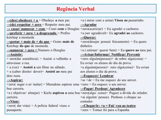 Regência Verbal
 