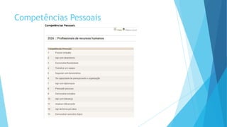 Competências Pessoais
 