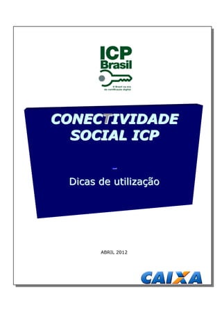 CONECTIVIDADE
  SOCIAL ICP

          -
 Dicas de utilização




       ABRIL 2012
 