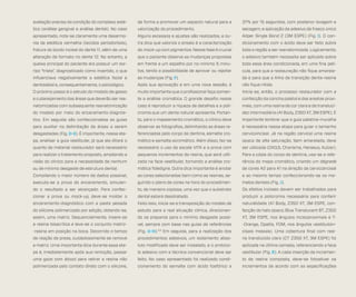 avaliação precisa da condição do complexo esté-

de forma a promover um aspecto natural para a

37% por 15 segundos, com posterior lavagem e

tico (análise gengival e análise dental). No caso

valorização do procedimento.

secagem, e aplicação de adesivo de frasco único

apresentado, nota-se claramente uma desarmo-

Alguns excessos e ajustes são realizados, e ou-

Adper Single Bond 2 (3M ESPE) (Fig. I). O con-

nia da estética vermelha (tecidos periodontais),

tra dica que valoriza o ensaio é a caracterização

dicionamento com o ácido deve ser feito sobre

fratura do bordo incisal do dente 11, além de uma

do mock-up com pigmentos. Nessa fase é crucial

toda a região a ser reanatomizada. Logicamente,

alteração de formato no dente 12. No entanto, a

que o paciente observe as mudanças propostas

o adesivo também necessita ser aplicado sobre

queixa principal do paciente era possuir um sor-

em frente a um espelho por no mínimo 5 minu-

toda essa área condicionada, em uma fina pelí-

riso “triste”, diagnosticado como invertido, o que

tos, tendo a possibilidade de aprovar ou rejeitar

cula, para que a restauração não fique amarela-

influenciava negativamente a estética facial e

as mudanças (Fig. F).

da e para que a linha de transição dente-resina

dentolabial e, consequentemente, o psicológico.

Após sua aprovação e em uma nova sessão, é

não fique nítida.

O próximo passo é o estudo do modelo de gesso

muito importante que o profissional faça somen-

Inicia-se, então, o processo restaurador com a

e o planejamento das áreas que deverão ser rea-

te a análise cromática. O grande desafio nesse

confecção da concha palatal e das arestas proxi-

natomizadas com subsequente reanatomização

caso é reproduzir a riqueza de detalhes e a poli-

mais, com uma resina de cor clara e de transluci-

do modelo por meio do enceramento-diagnós-

cromia que um dente natural apresenta. Portan-

dez intermediária (A1 Body, Z350 XT, 3M ESPE). É

tico. Em seguida são confeccionadas as guias

to, para o mapeamento cromático, o clínico deve

importante lembrar que a guia palatina-muralha

para auxiliar na delimitação de áreas a serem

observar as fotografias, delimitando as áreas re-

é necessária nessa etapa para guiar o tamanho

desgastadas (Fig. D-E). É importante, nessa eta-

ferenciadas pelo corpo de dentina, esmalte cro-

cervicoincisal. Já na região cervical uma resina

pa, analisar a guia vestibular, já que ela ditará o

mático e esmalte acromático. Além disso, faz-se

opaca de alta saturação, bem amarelada, deve

quanto de material restaurador será necessário

necessário o uso da escala VITA e a prova com

ser utilizada (OA3,5, Charisma, Heraeus, Kulzer).

para realizar o tratamento proposto, ampliando a

pequenos incrementos da resina, que será utili-

Para a cópia do corpo de dentina, usa-se a refe-

visão do clínico para a necessidade de nenhum

zada na face vestibular, tornando a análise cro-

rência do mapa cromático, criando um dégradé

ou de mínimo desgaste de estrutura dental.

mática fidedigna. Outra dica importante é anotar

de cores A2 para A1 na direção da cervicoincisal

Compilando o maior número de dados possível,

as cores selecionadas bem como as resinas, se-

e ao mesmo tempo confeccionando-se os ma-

executa-se a prova do enceramento, simulan-

guindo o plano de cores na hora do procedimen-

melos dentais (Fig. J).

do o resultado a ser alcançado. Para confec-

to, de maneira copiosa, uma vez que o substrato

Os efeitos incisais devem ser trabalhados para

cionar a prova ou mock-up, deve-se moldar o

dental estará desidratado.

produzir a policromia necessária para conferir

enceramento-diagnóstico com a pasta pesada

Feito isso, inicia-se a transposição do modelo de

naturalidade (A1 Body, Z350 XT, 3M ESPE, con-

do silicone polimerizado por adição, obtendo-se,

estudo para a real situação clínica, direcionan-

fecção do halo opaco; Blue Translucent BT, Z350

assim, uma matriz. Sequencialmente, insere-se

do os preparos para o mínimo desgaste possí-

XT, 3M ESPE, nos ângulos incisoproximais e T-

a resina bisacrílica e leva-se o conjunto matriz-

vel, sempre com base nas guias de referências

-Orange, Opallis, FGM, nos ângulos vestibuloin-

-resina em posição na boca. Decorrido o tempo

(Fig. G-H).4,5 Em seguida, para a realização dos

cisais mesiais). Uma cobertura final com resi-

de reação de presa, cuidadosamente se remove

procedimentos adesivos, um isolamento abso-

na translúcida clara (CT Z350 XT, 3M ESPE) foi

a matriz. Uma importante dica durante essa eta-

luto modificado deve ser instalado, e o protoco-

aplicada na última camada, referenciando a face

pa é, imediatamente após sua remoção, passar

lo adesivo com a técnica convencional deve ser

vestibular (Fig. K). A cada inserção de incremen-

uma gaze com álcool para retirar a resina não

feito. No caso apresentado foi realizado condi-

to de resina composta, deve-se fotoativar os

polimerizada pelo contato direto com o silicone,

cionamento do esmalte com ácido fosfórico a

incrementos de acordo com as especificações

 