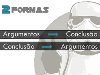 2FORMAS
Argumentos Conclusão
Conclusão Argumentos
 