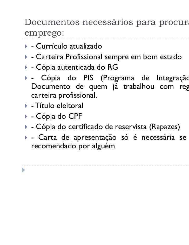 Dicas para elaboração de currículos